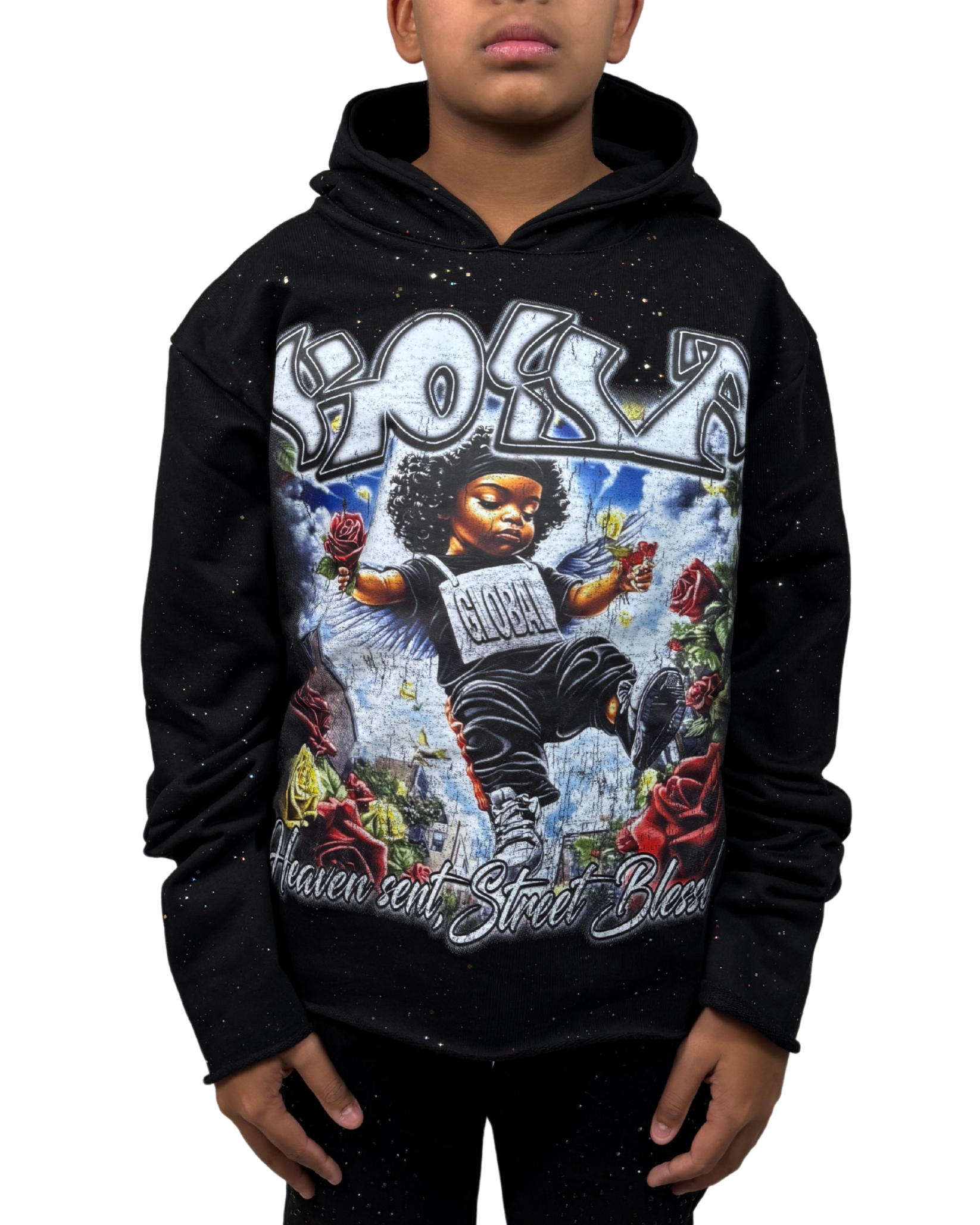 Kids Heaven Sent Street Blessed Hoodie KKH05