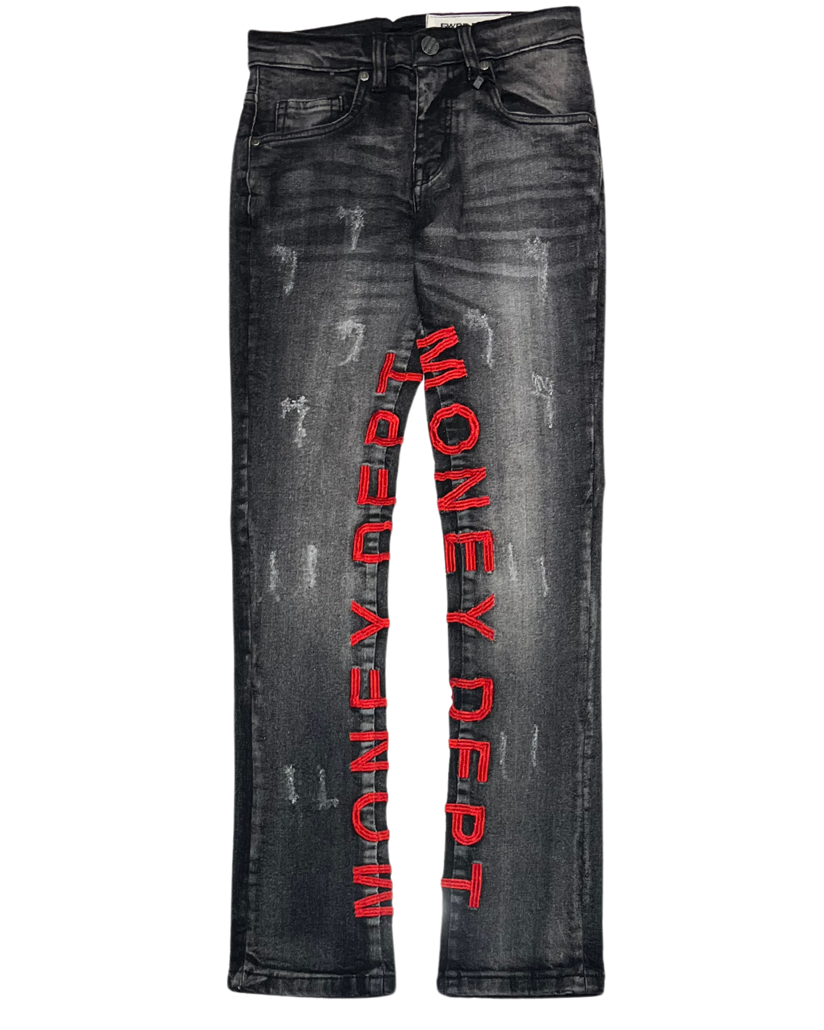 Kids Painted Money Dept Stacked Denim Jeans 330065