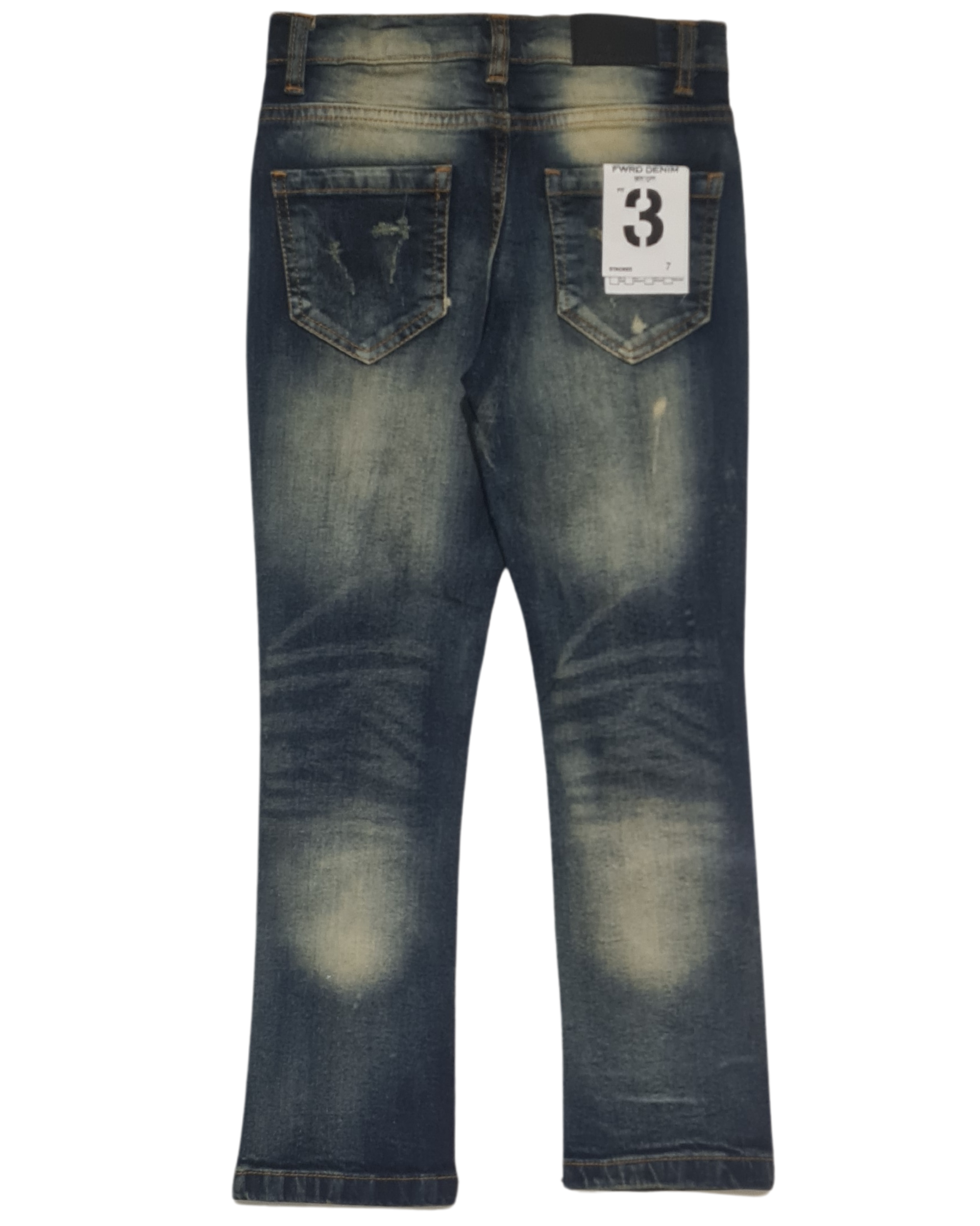 Kids Painted Money Dept Stacked Denim Jeans 330065