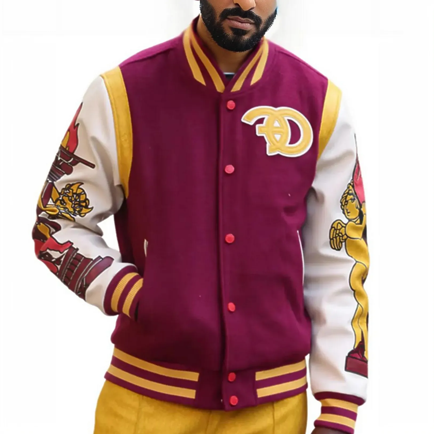 Casa De Wool Varsity Jacket F1071