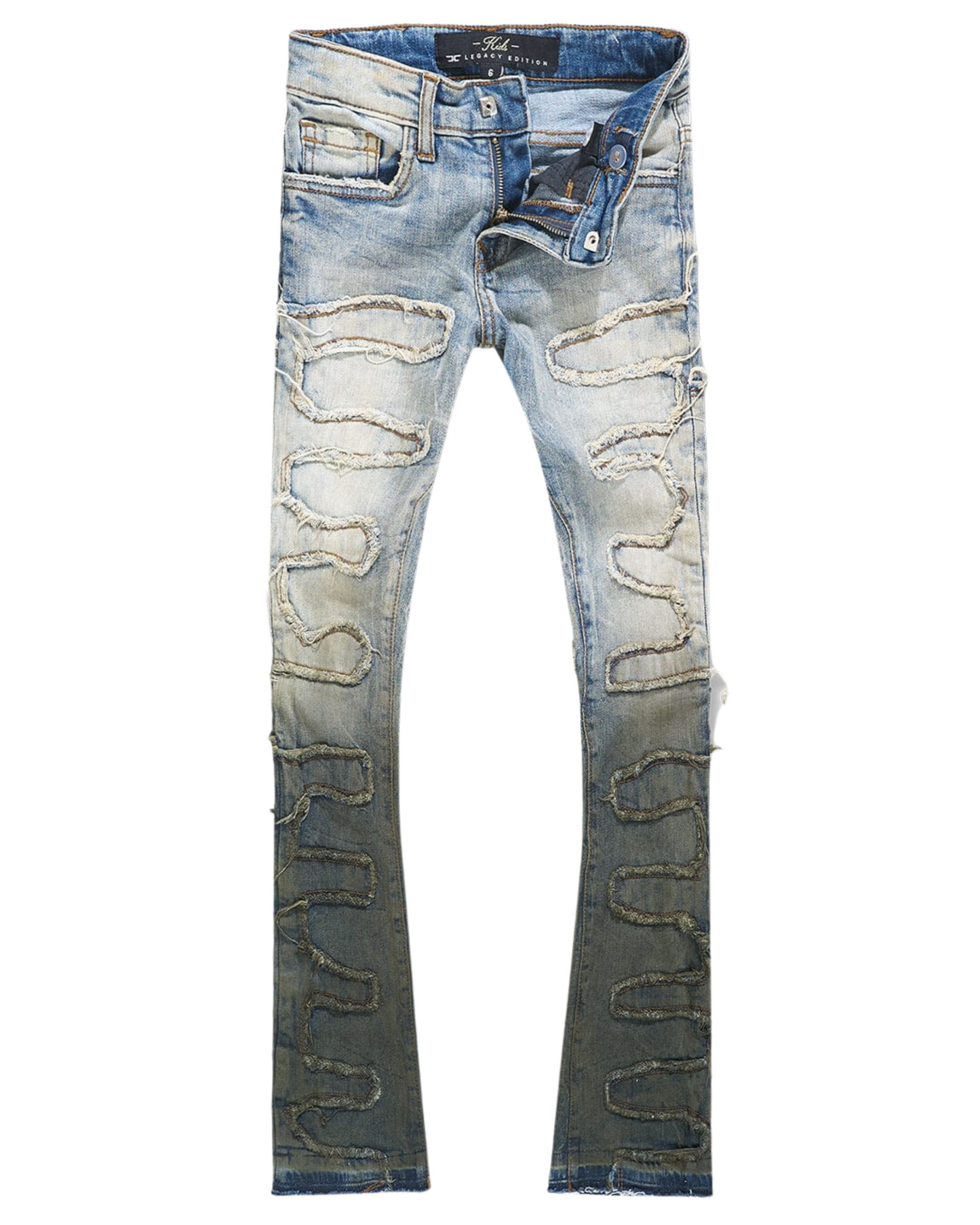 Kids Python Stacked Jeans JTF1130