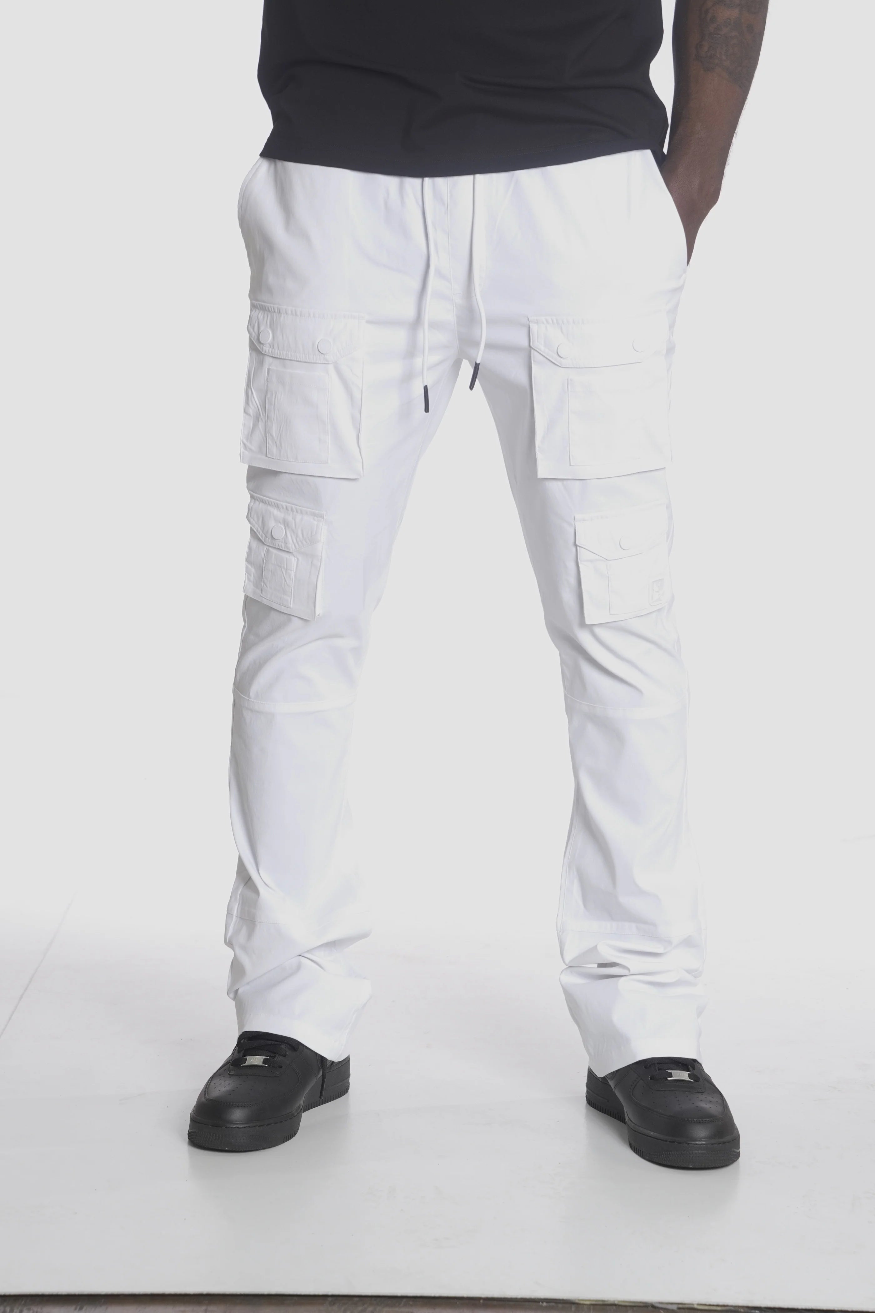 Nylon Stretch Cargo Pants