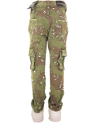 Kids Camo Stacked Jeans