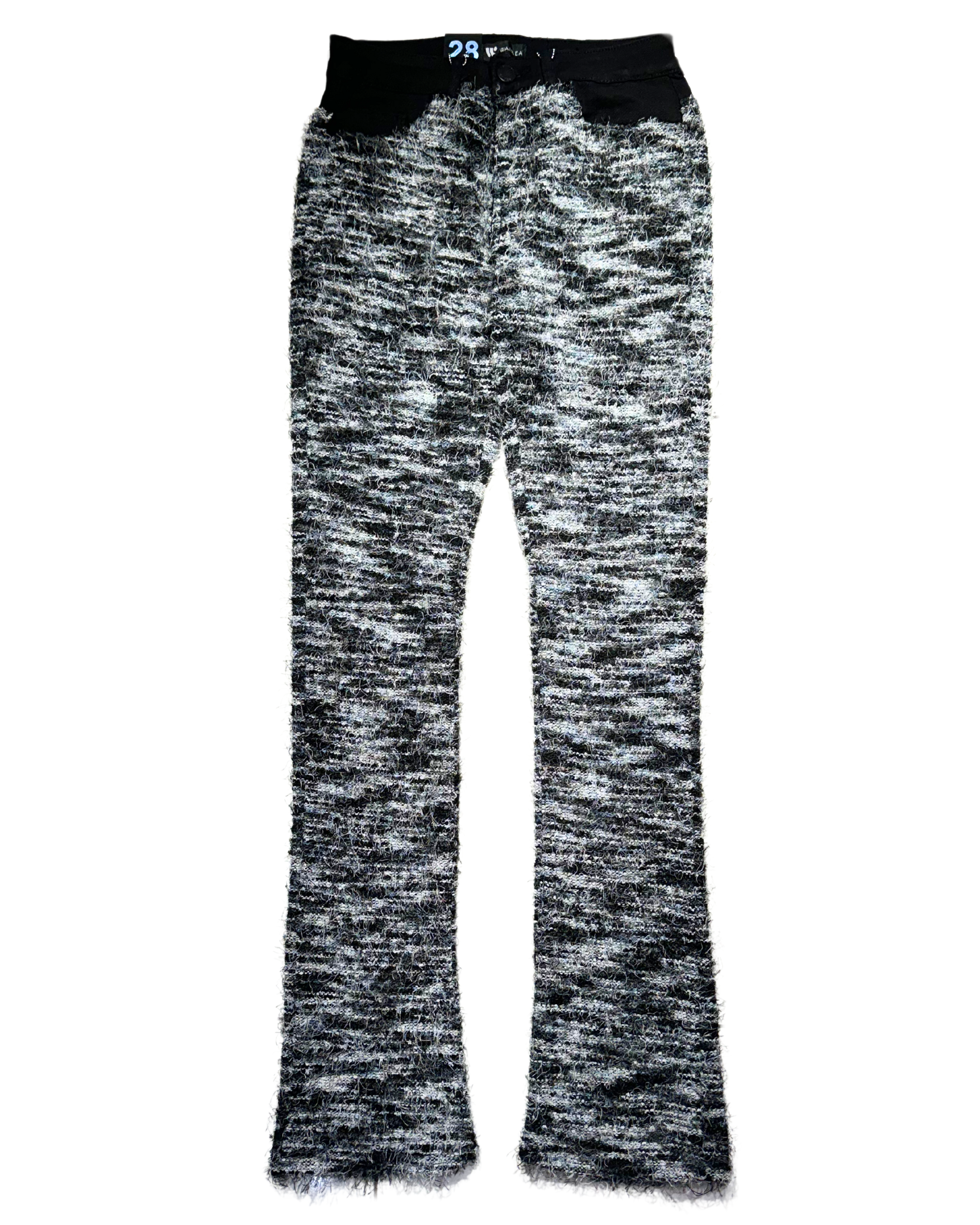 Fuzzy Stacked Jeans 5912