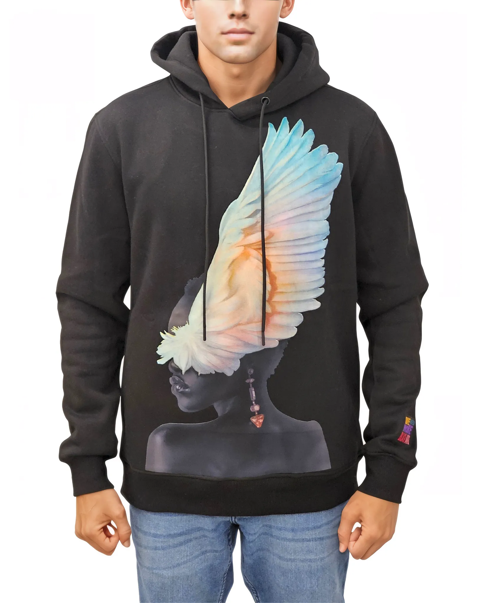 Feather Print Hoodie