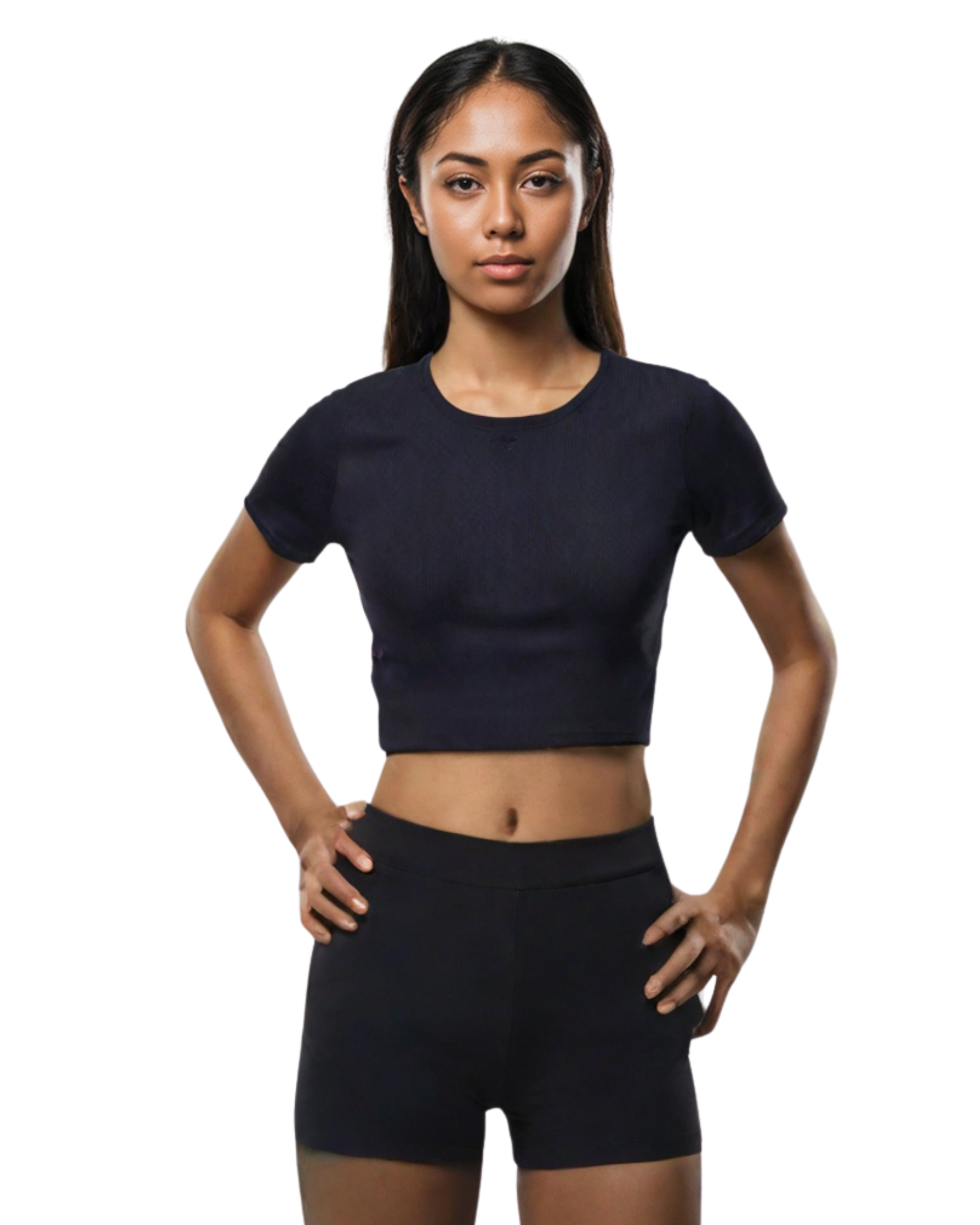 Solid Rib Short Set