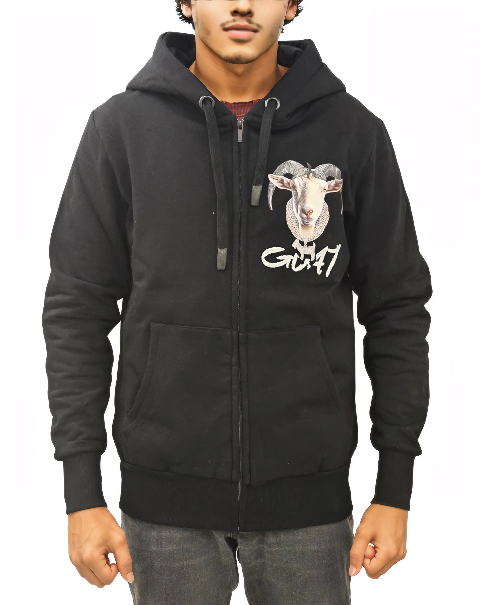 Goat Zipper Hoodie