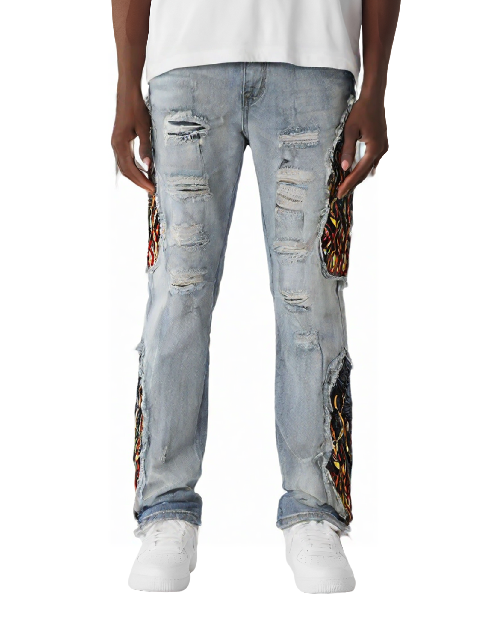 Flamin' Stained Glass Jean