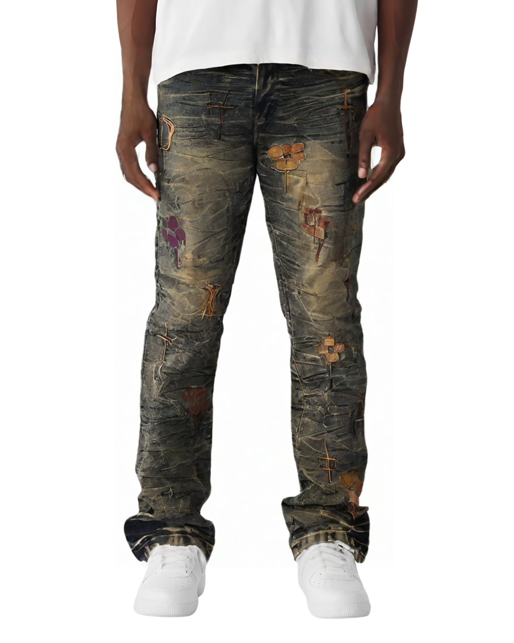 Drippy Logo Denim Jean