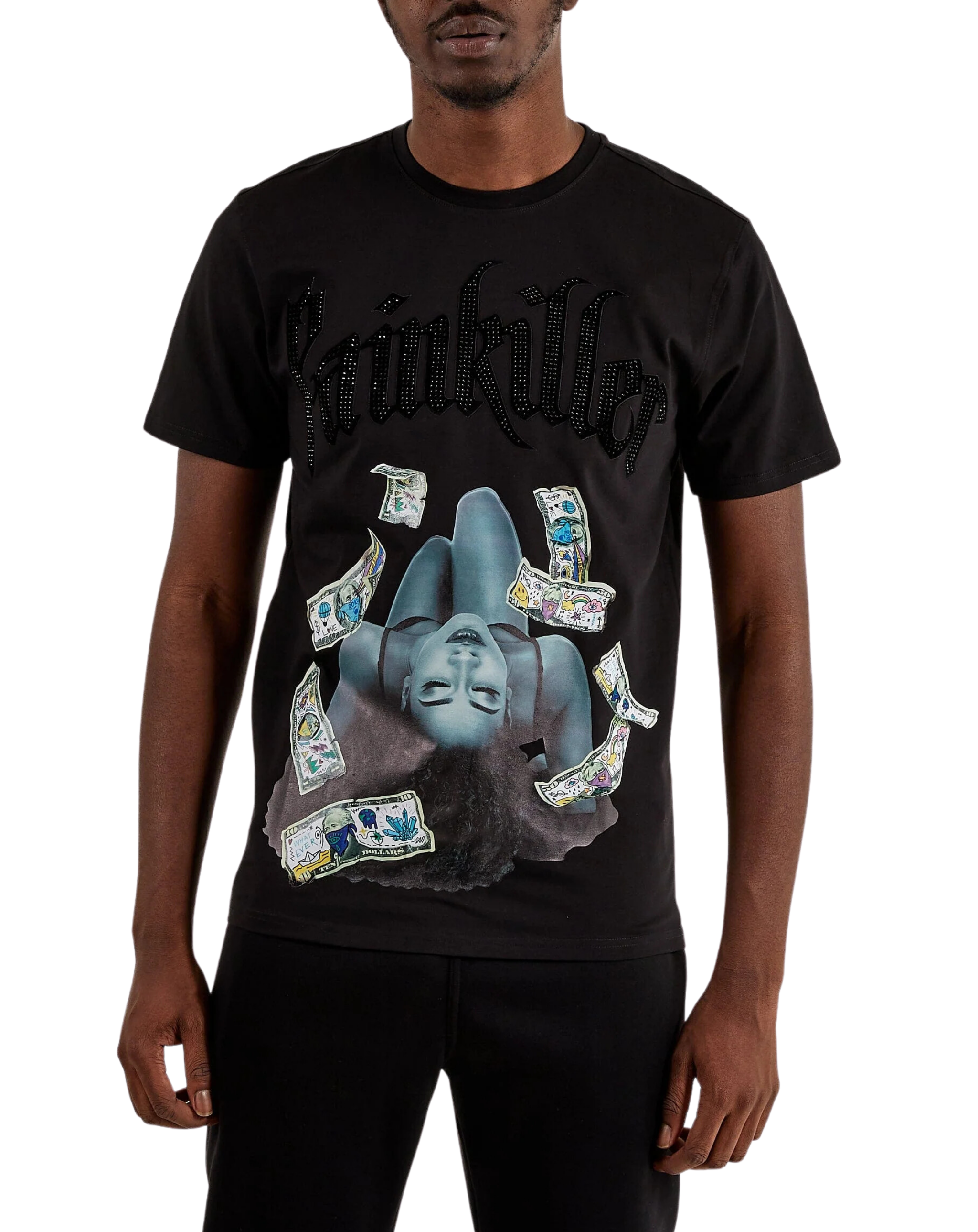 Painkiller With Rhinestones Tee