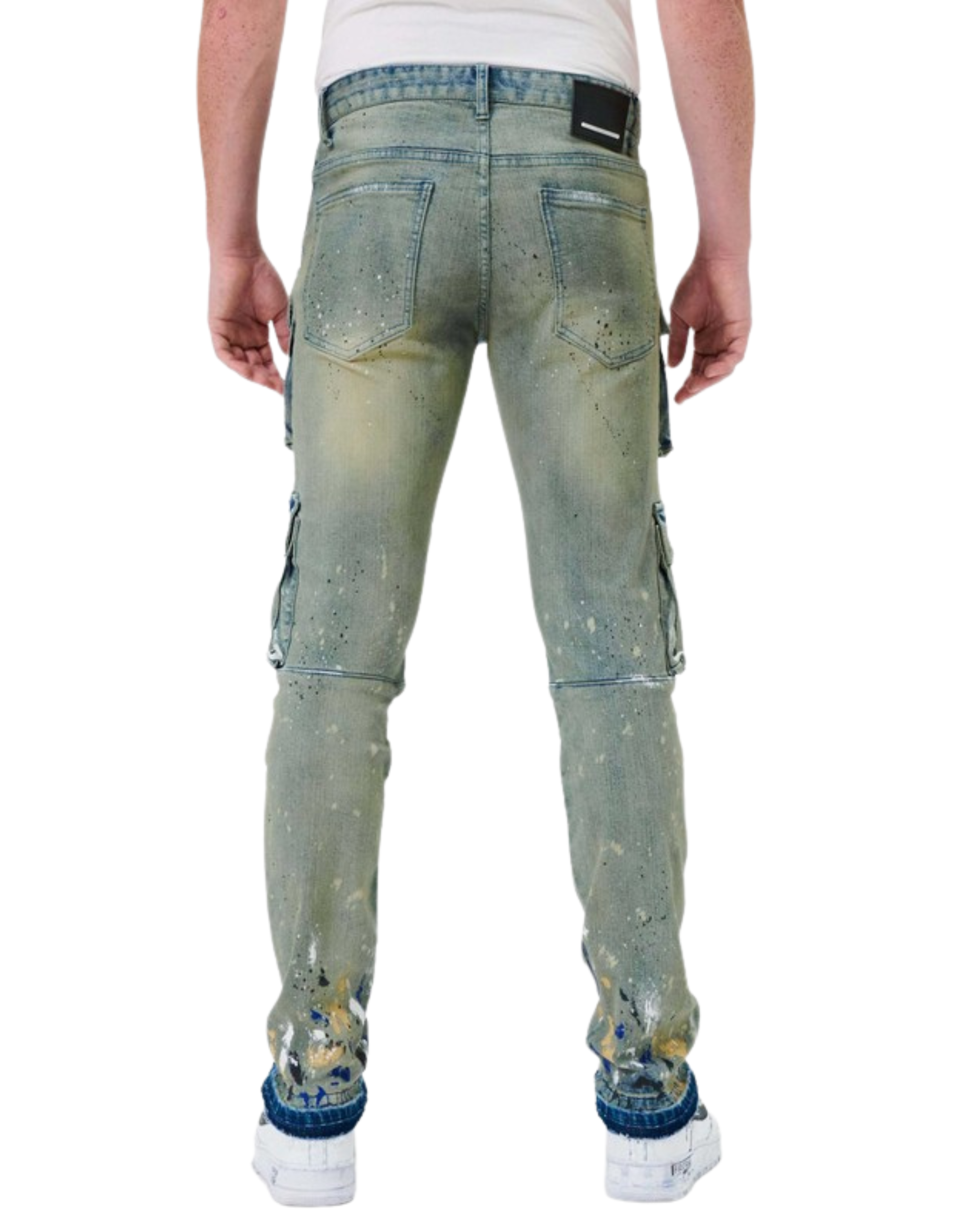 Multi Cargo Slim Straight Denim